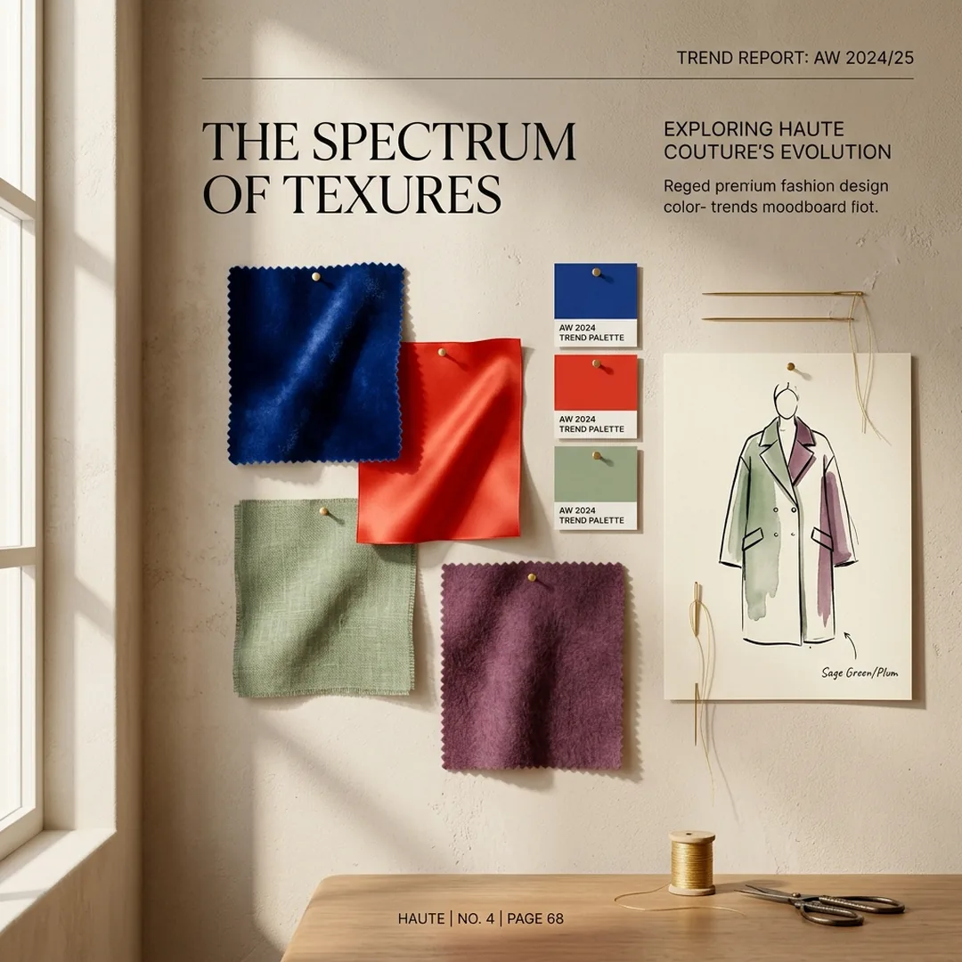 Trending fashion colors editorial